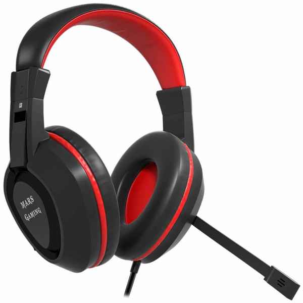 Gaming Headset with Microphone Mars Gaming MAH1V2 Black/Red (Refurbished A+)