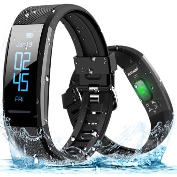 Activity Bangle Elegiant C11 iOS AndroID USB Black (Refurbished B)
